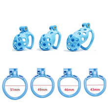 Load image into Gallery viewer, Blue Gunshot Cock Cage - Nub