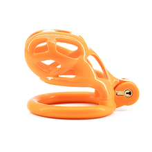 Load image into Gallery viewer, Orange Cobra Cock Cage - Small