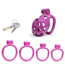 Load image into Gallery viewer, Purple Gunshot Cock Cage - Small
