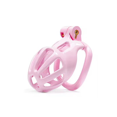 Pink Python Cock Cage - Small