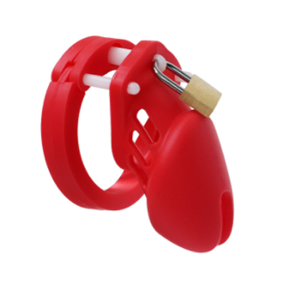 Red Silicone Cock Cage