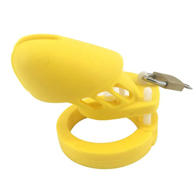 Yellow Silicone Cock Cage